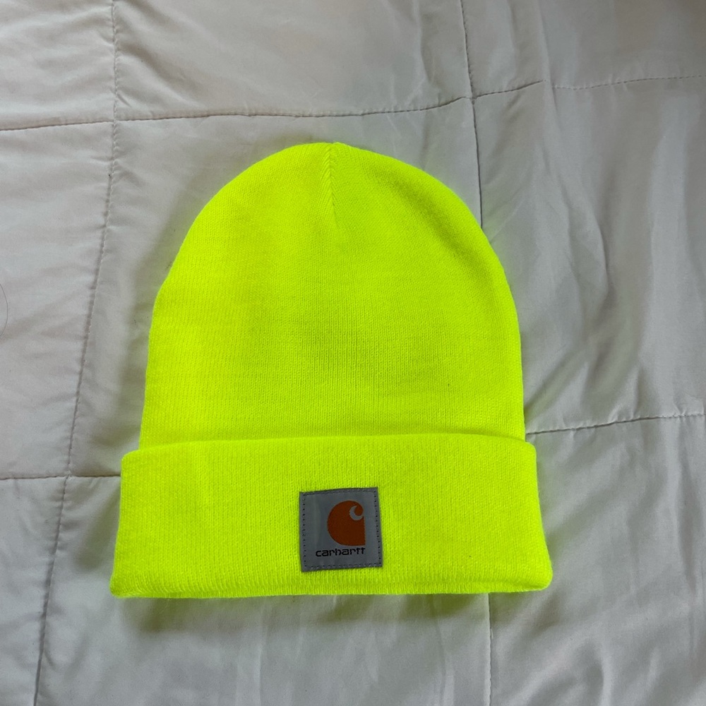 Yellow Carhartt beanie. Only worn a few times
